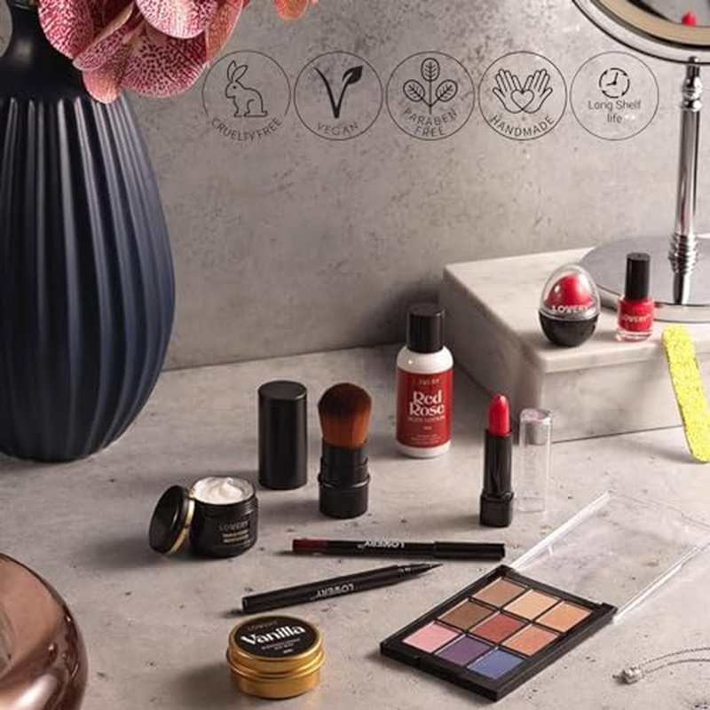 Christmas Gifts from Daughter, Birthday Gifts for Her, Beauty Treasures 12 Day Makeup Gift Set - Birthday Gift Box With Women's Skincare and Makeup Surprises - Gifts for Women with Unique Surprises