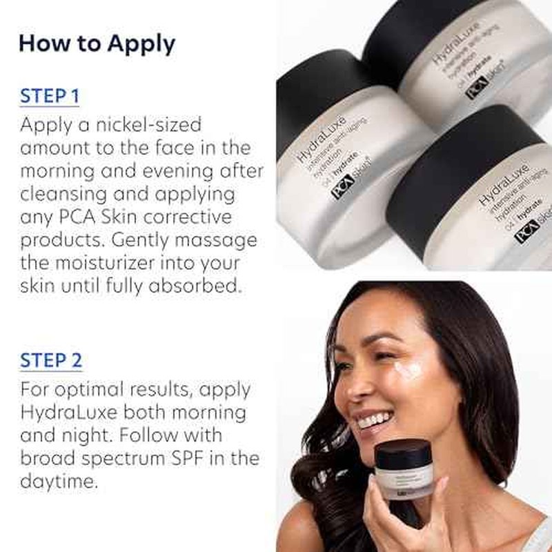 PCA SKIN HydraLuxe Anti Aging Cream, Deeply Moisturizing Cream for Day and Night Use, Improves Moisture Retention in Skin and Smoothes Fine Lines and Wrinkles, Hydrating Face Moisturizer