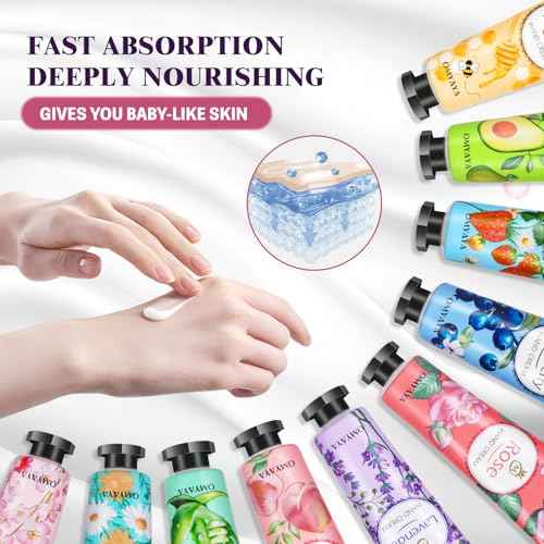 120 Pack Hand Cream Gift Set, Travel Size Lotion, Mini Hand Creams, Teacher Appreciation Gifts, Hand Cream for Dry Cracked Hands, Bulk Christmas Gifts for Coworkers Adults Women Nurse