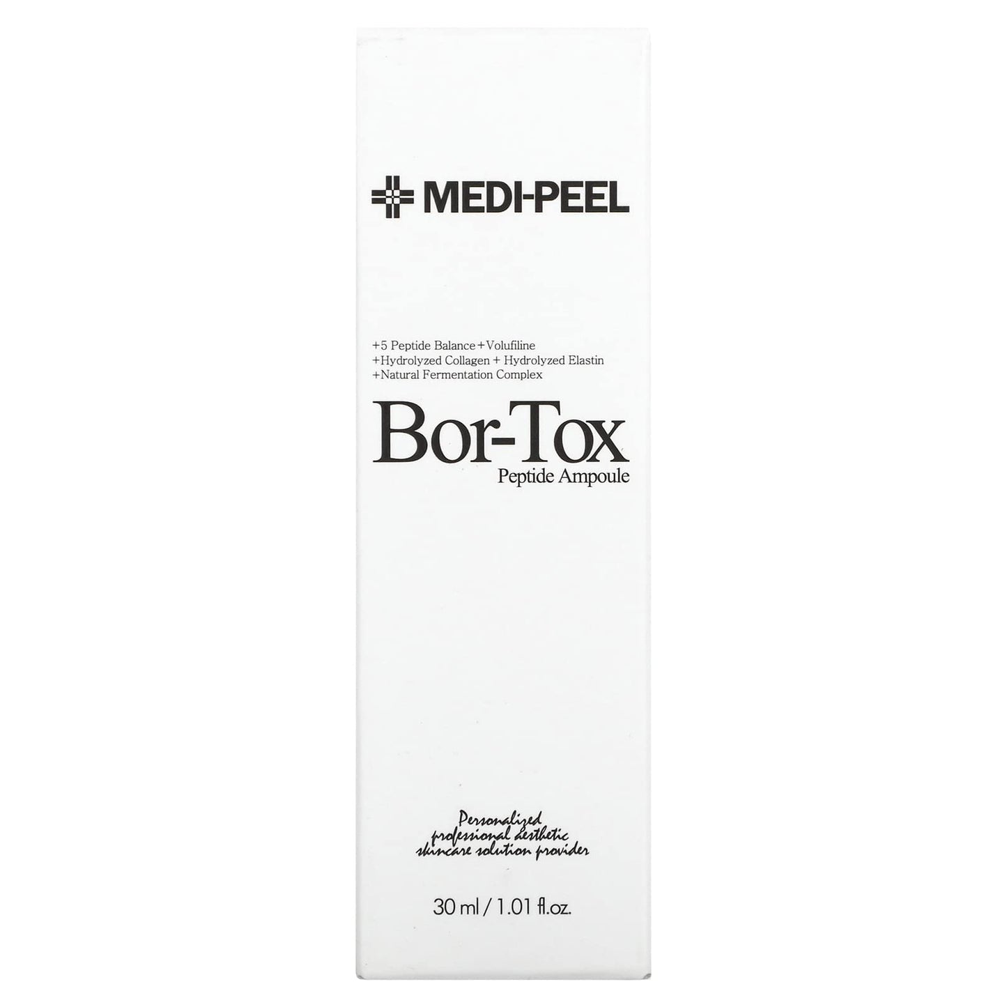 Medi-Peel 5Growth Factor Bor-Tox Peptide Ampoule 30ml, Hydrolyzed Collagen, Anti-Aging Serum, Anti-Wrinkle, Skin Elasticity, Blemish Care, Reduce Fine Lines, Hyaluronic Acid, Korean Skin Care