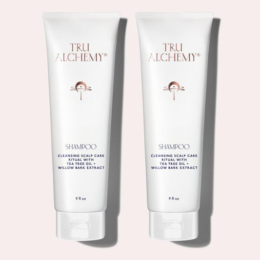 Tru Alchemy Shampoo for Growth, Volume & Scalp Health | Naturally-Derived with Tea Tree & Peppermint Oil plus Keratin & Saw Palmetto | Sulfate & Paraben Free | 9 oz. (2-Pack)