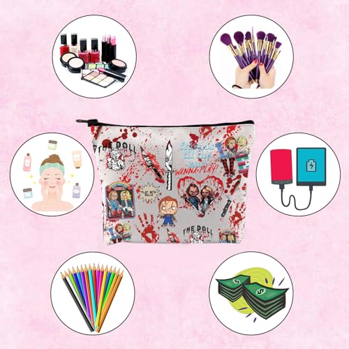 TSOTMO Til the End Makeup Bag - Horror Movie Gift for Daughter