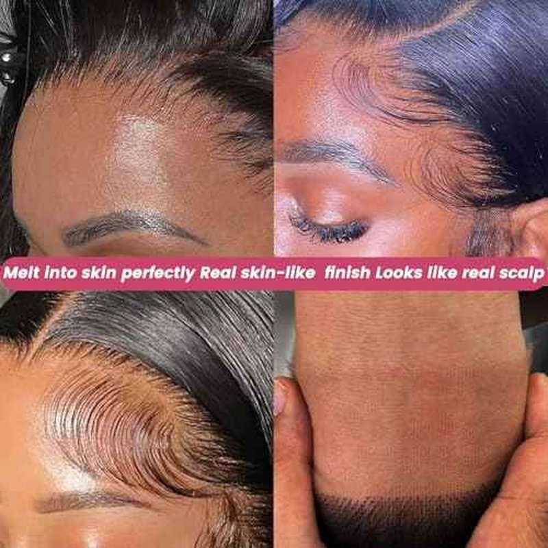 5x5 14 inch HD Lace Closure Human Hair Skin-like 0.1mm thin frontal 100% Virgin Hair pre plucked Natural Black Body Wave