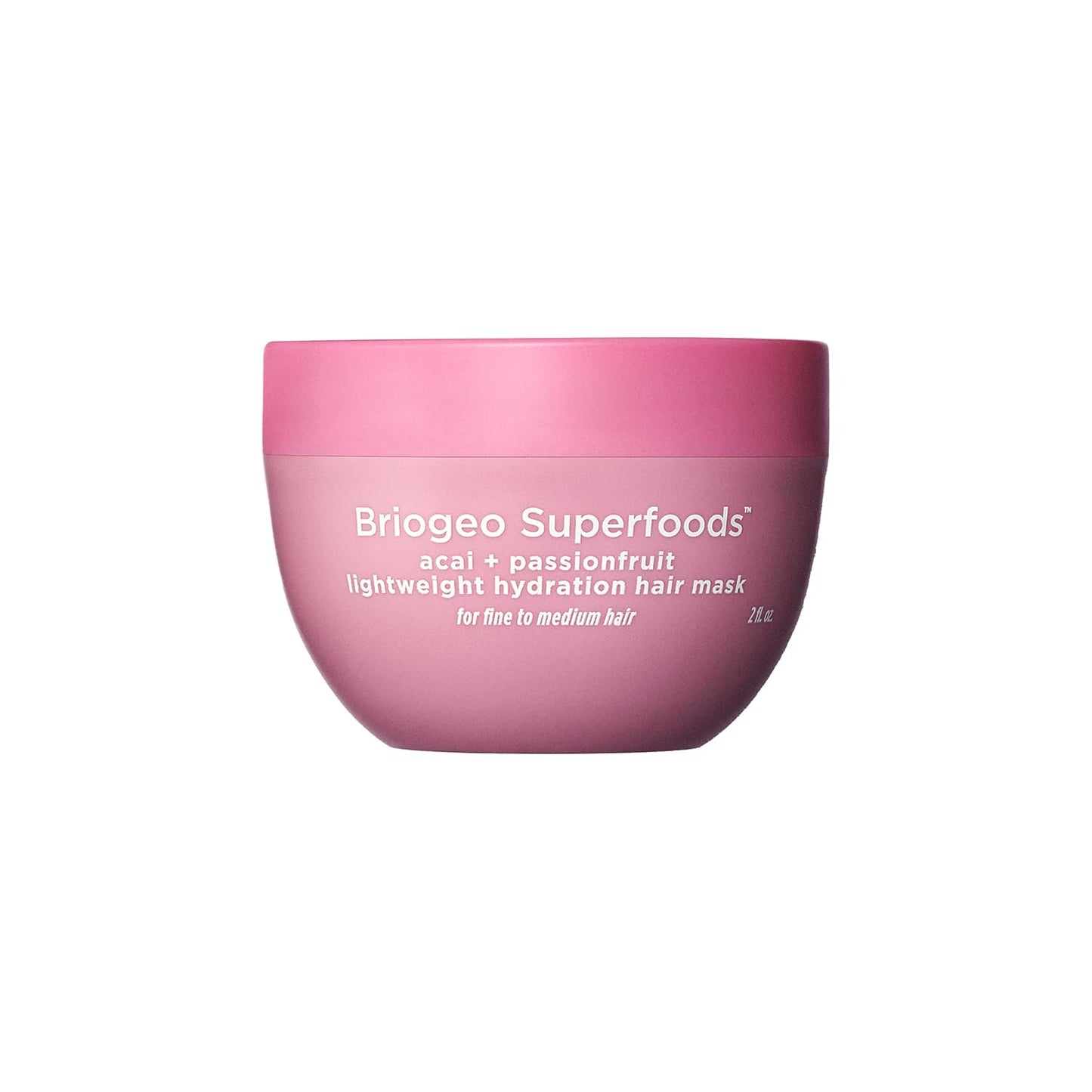 Briogeo Superfoods Acai + Passionfruit Lightweight Hydration Hair Mask – Deep Conditioner for Fine Hair, Boosts Shine & Softness, Weightless Moisture, Vegan & Cruelty-Free