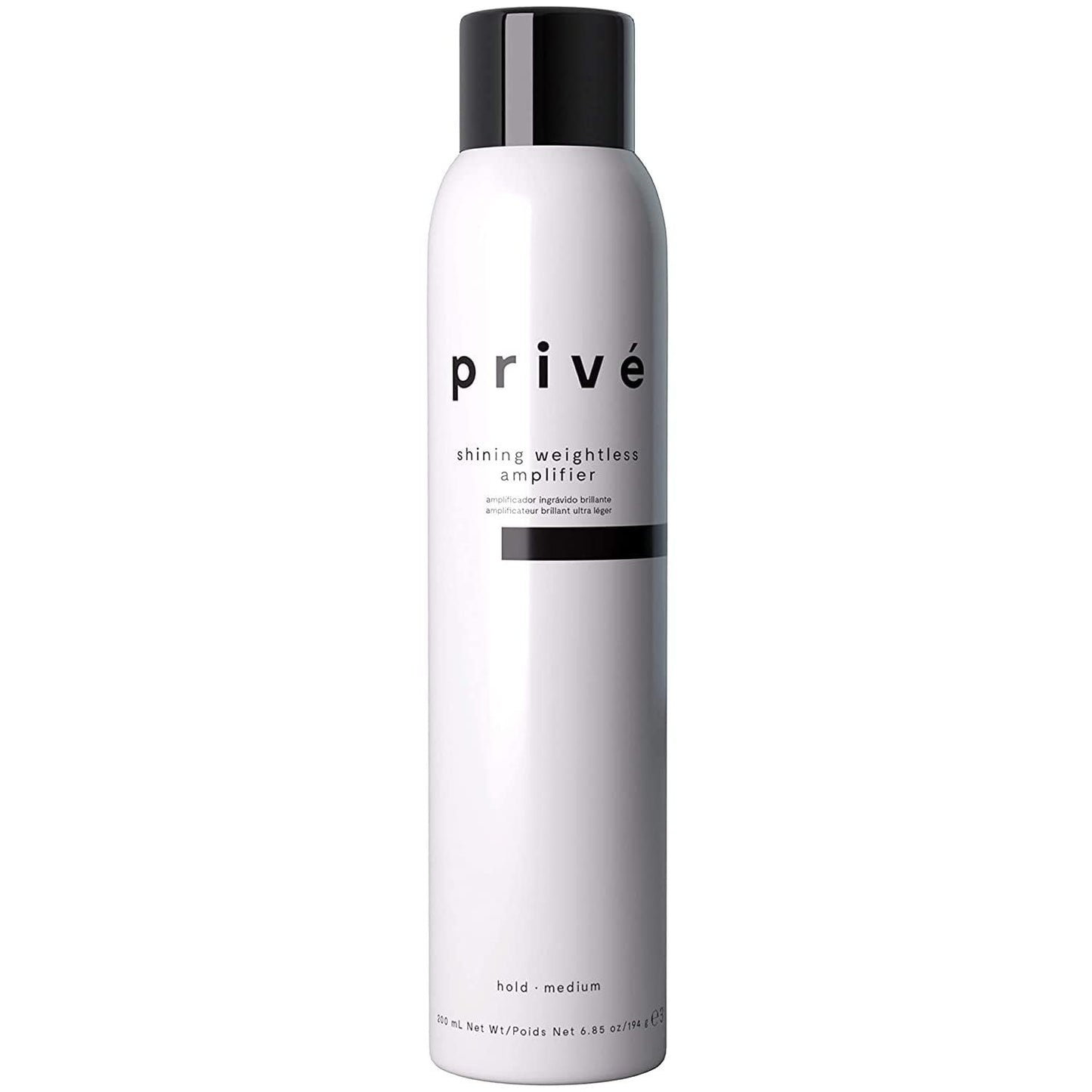 Privé Shining Weightless Amplifier Hair Mousse - Volumizing Mousse for Hair Volume with Bamboo & Green Tea for Root Lift, Shine & Strength - Helps Add Body to Dull, Flat Strands (6.85 oz)