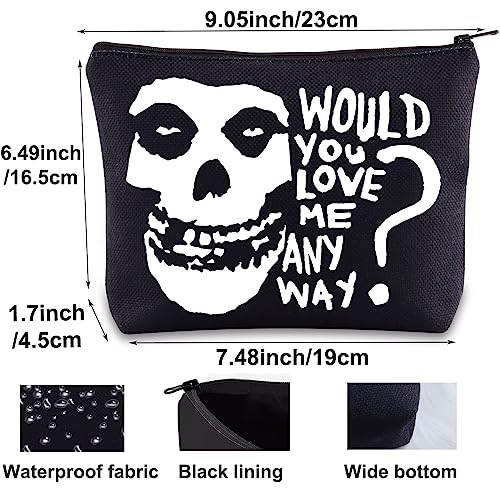 BWWKTOP Music Band Album Cosmetic Makeup Bag Song Lyrics Gift Would You Love Me Anyway Makeup Zipper Pouch Bag Singer Merchandise (Would you love)