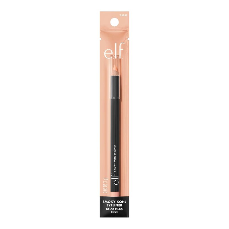 e.l.f. Smoky Kohl Eyeliner - Long-Lasting, Bold Eye Pencil | Vegan & Cruelty-Free, Beige Flag