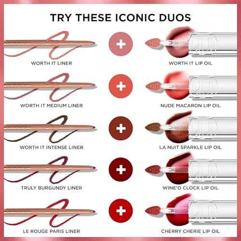 L'Oreal Paris Colour Riche Lip Liner Pencil, Creamy Pencil with Omega 3 and Vitamin E, 570 Worth It Intense, Brown Lip Liner, 0.01 Oz
