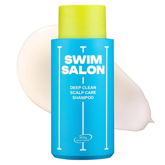 SWIM SALON Chlorine Removal Shampoo for Swimmers | Vitamin C Removes Chlorine & Prevents Hair Breakage | For Pool, Saltwater & Hard Water | Clinically Tested | Sulfate-Free, Silicone-Free (10.58 oz)