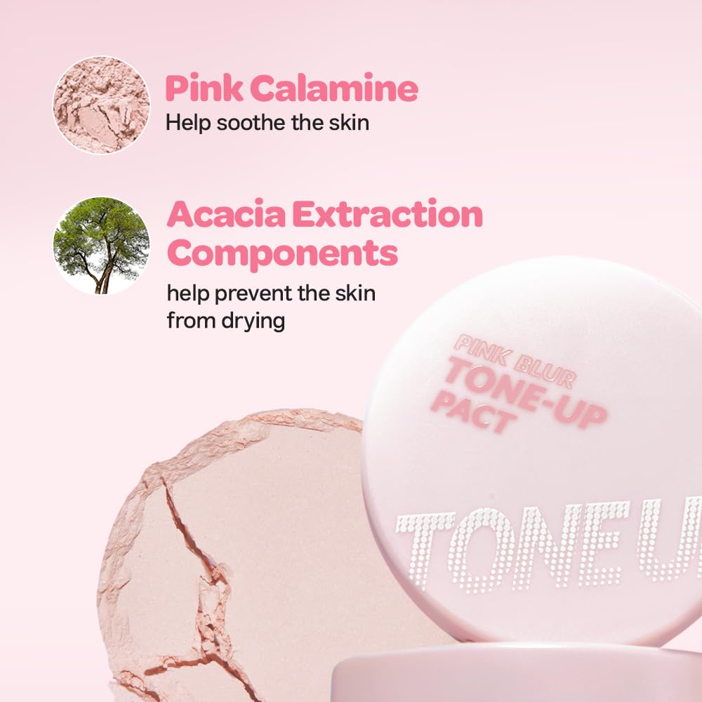 I'M MEME Compact - Oil Cut Pact | Skin Mattifying, Sebum Absorbing, Korean Pressed Setting Powder, for Blurring Effect, Makeup Foundation, Translucent Compact, Oily Skin, Natural Coverage, 0.34 Oz