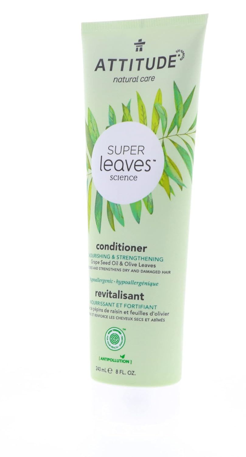Natural Conditioner - Nourishing & Strengthening with Grape Seed Oil & Olive Leaves | 8 oz (240 ml)