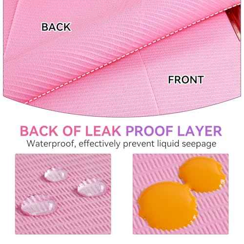 Makartt Disposable Nail Mats: 50Pcs Pink Fordable Nail Paper Towels for Table Acrylic Nail Practice Sheet 3 Ply Waterproof Nail Art Table Mats Clean Pads for Salon Manicure Tattoo