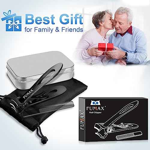 Toenail Clippers for Seniors Thick Toenails, Heavy Duty Large Nail Clippers with 15mm Wide Jaw Opening, Long Handle Toe Nail Clippers for Thick Nails Gifts for Men, Seniors Women