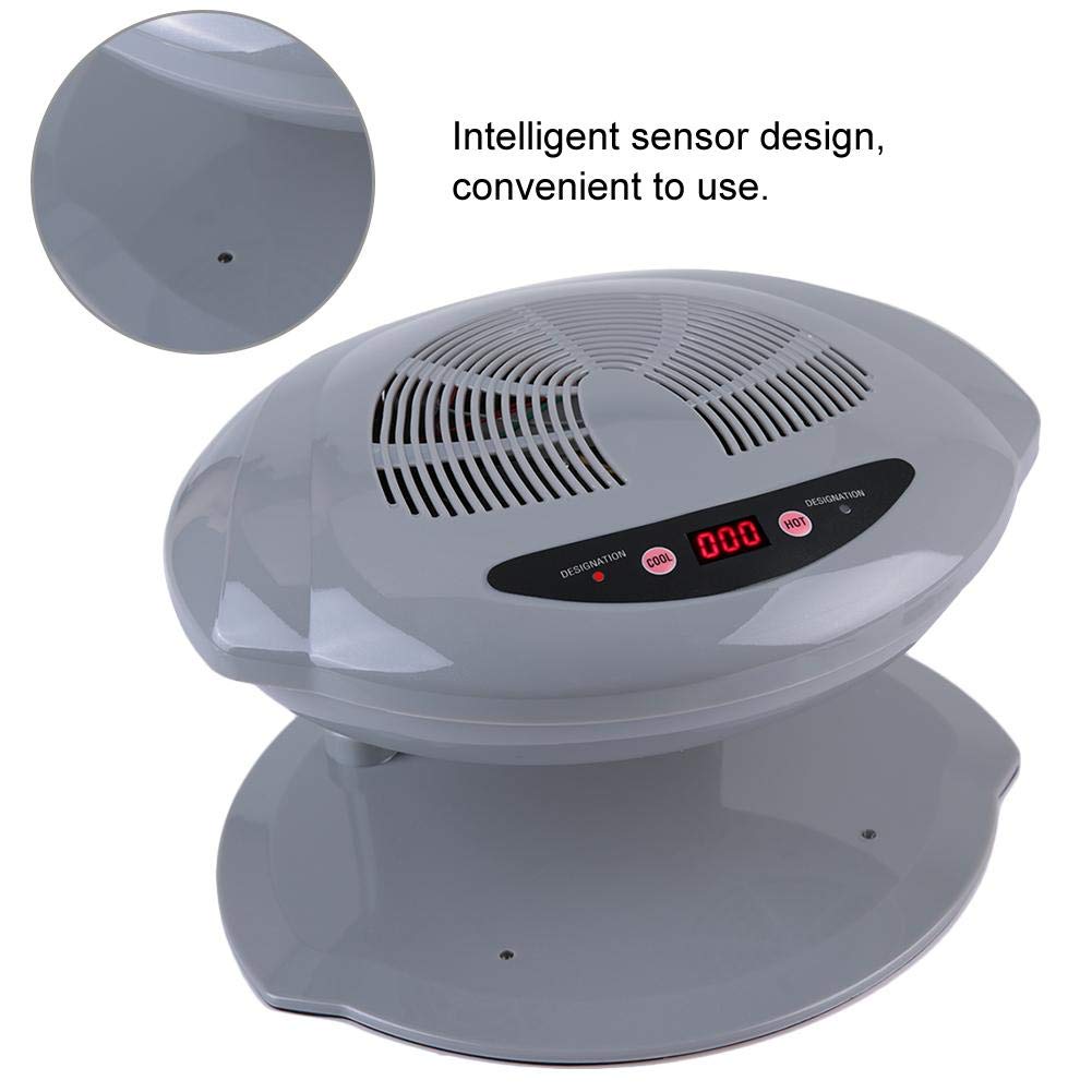 Dioche Nail Fan Dryer with Automatic Sensor Nail Polish Dryer, Nail Drying Fan for Regular Polish Nail Blow Dryer for Living Room and Home (Silver)