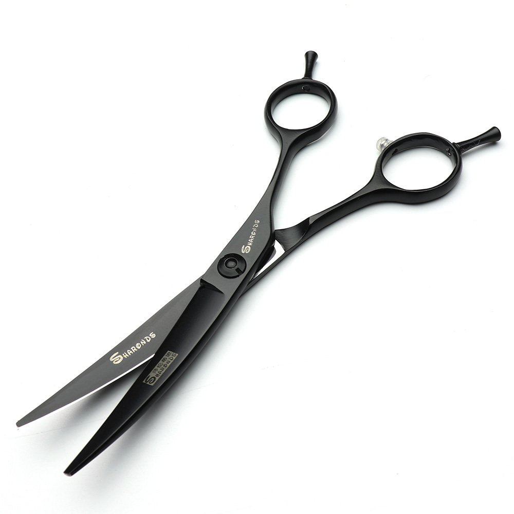 6Inch Hairdresser Scissors Hairstyle Studio Salon Scissors High-End Hairdresser Hair Styling Scissors Made Curved Design