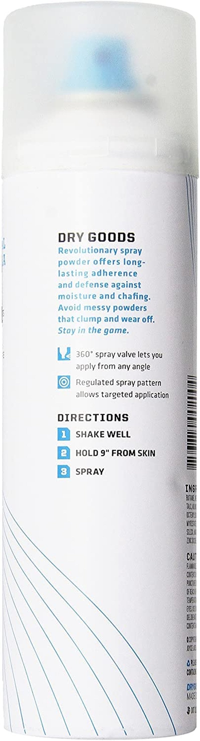 Athletic Spray Powder - Dry Goods Original 5.4 oz | Two Pack for Active Lifestyle