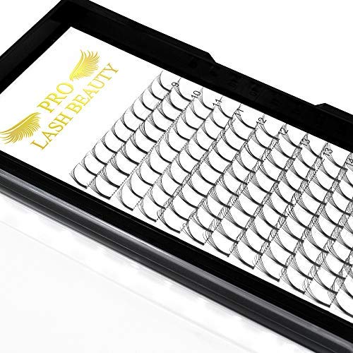 3D Volume Eyelash Extensions - Premade Fans | C & D Curl Mix, 0.07mm Thickness, 9-16mm Length