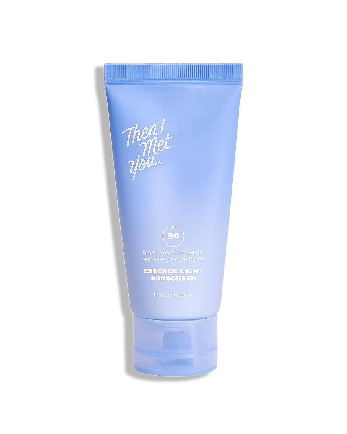 Then I Met You Essence Light Korean Sunscreen - Broad Spectrum SPF 50 with Hyaluronic Acid | Vegan & Cruelty-Free, 1.69 oz