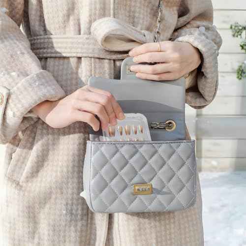 16 PCS Clear Press on Nail Packaging Press on Nail Case for Fake Storage Display Salon Nails Nails Container Boxes with 60 PCS Adhesive Double