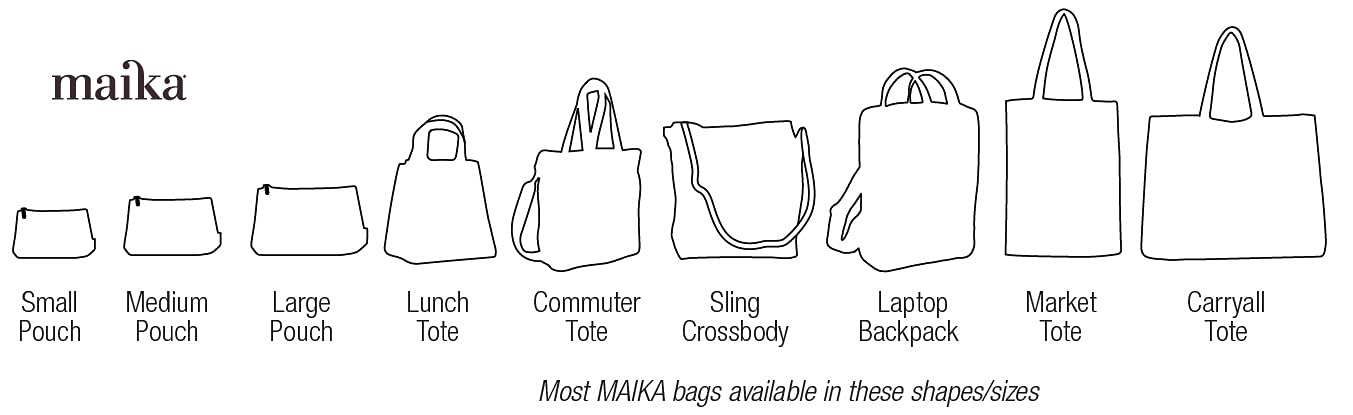 MAIKA Recycled Canvas Large Travel Pouch, Nochi