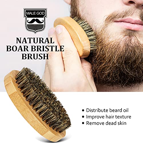 MALE GOD Beard Kit w/Natural Ingredients, Suitable for All Skin, Birthday Gifts | Anniversary | Christmas Gifts | Mens Stocking Stuffers | Gifts for Men, Him, Husband, Boyfriend, Dad, Friends