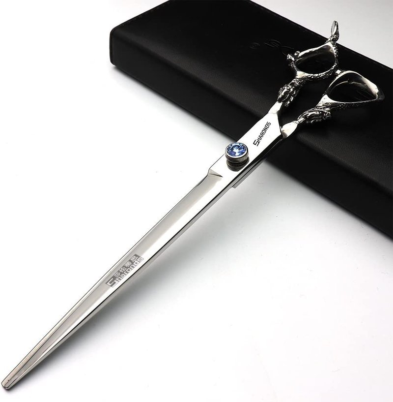 7/8/9inch professional hairdressing scissors silver high hardness 400c stainless steel beauty shop barber shop salon special tools (9 inch flat)