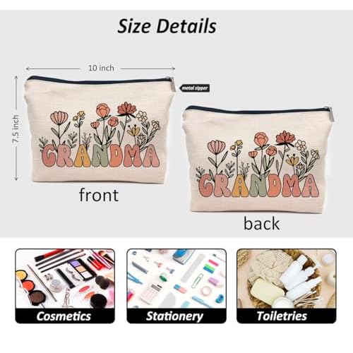 IWXYI Grandma Makeup Bags,Grandma Makeup Bags With Zipper Pouch Travel Toiletry Gifts For Women