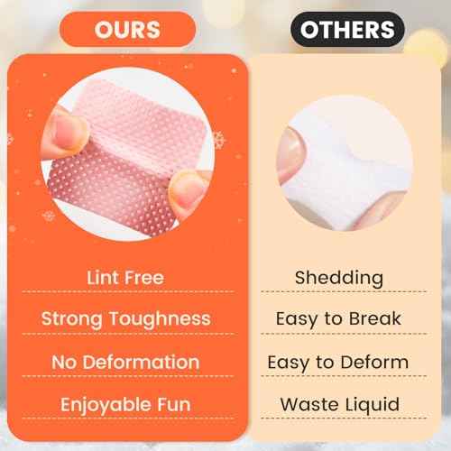 400PCS Lint Free Nail Wipes with Dispenser - Gel Nail Polish Remover Wipes with Acetone Dispenser,Lash Extensions Glue Cleaning Wipe with 1PCS Empty Pump Dispenser Bottle Nail Supplies