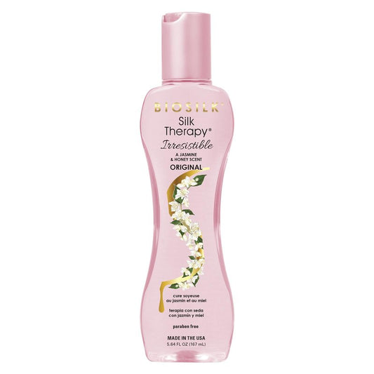 BioSilk Irresistible Leave-In Treatment, Weightless Moisture & Repair for All Hair Types, Jasmine & Honey Scent, Sulfate-Free, Paraben-Free, Cruelty-Free, 5.64 Oz