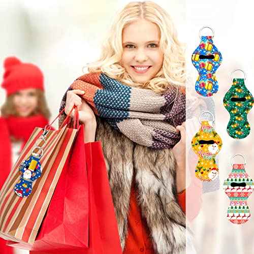Duufin 24 Pieces Chapstick Holder Keychains Lipstick Holder Keychains