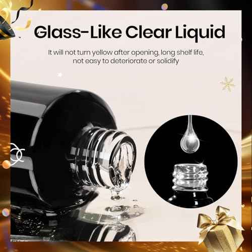 beetles Gel Polish No Wipe Gel Top Coat - Clear Color Top Coat Gel Nail Polish Shine Finish and Long Lasting, Soak Off Nail Lamp, 15ml Christmas Nails Gifts for Girls