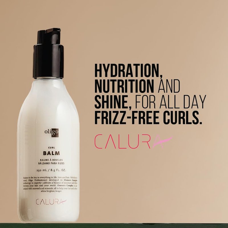 Oligo Professionnel - Calura Curl Balm - Defining Cream for wavy and curly hair - Curl enhancer - Sulfate & Paraben free - Control frizz with conditioning ingredients - 8.5oz