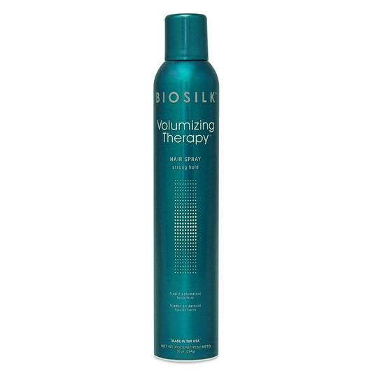 BioSilk Volumizing Therapy Strong Hold Hair Spray, Adds Volume, Strength & Shine, Long-Lasting Style, Silk & Rice Proteins, Sulfate-Free, Paraben-Free, Cruelty-Free, 10 Oz