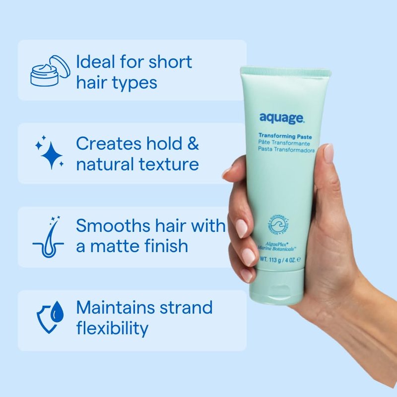 Transforming Hair Paste - Texturizing Matte Styling Cream for Men & Women | Flexible Hold & Definition (5 oz, Pack of 2)