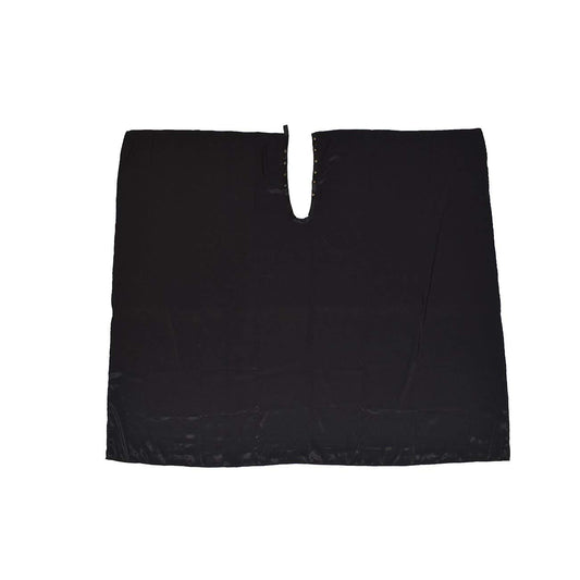 BD Barber Oversized Styling Cape with Snap Closure, Cut to Fit and Flatter a Larger Figure, Fits Up to 28" Neck, Soft Poly/Nylon Blend Fabric, Water Resistant, Machine Washable, Black
