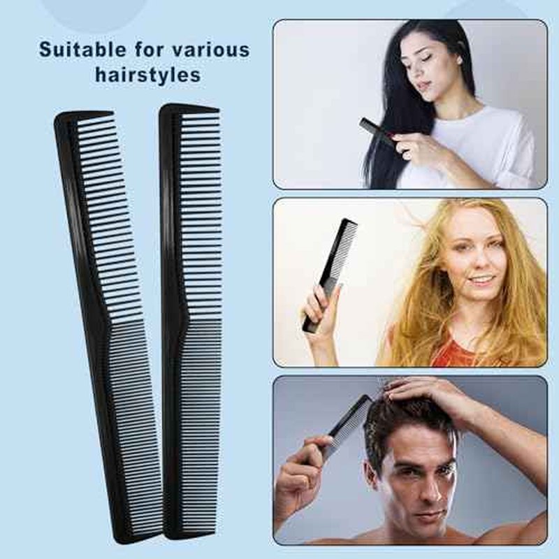 Disposable Combs in Bulk Individually Wrapped Widen and Fine Combs Straight Hair Combs for Women Men Long Handle Beauty Combs for Homeless, Hotel, Nursing Home (7in x 4in, Count, 50)