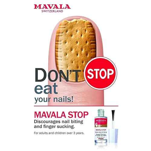 Mavala Stop Deterrent Nail Polish Treatment | Nail Care to Help Stop Putting Fingers In Your Mouth | Bitter Taste | Easy Application | For Ages 3+ | 0.3 Fl Oz