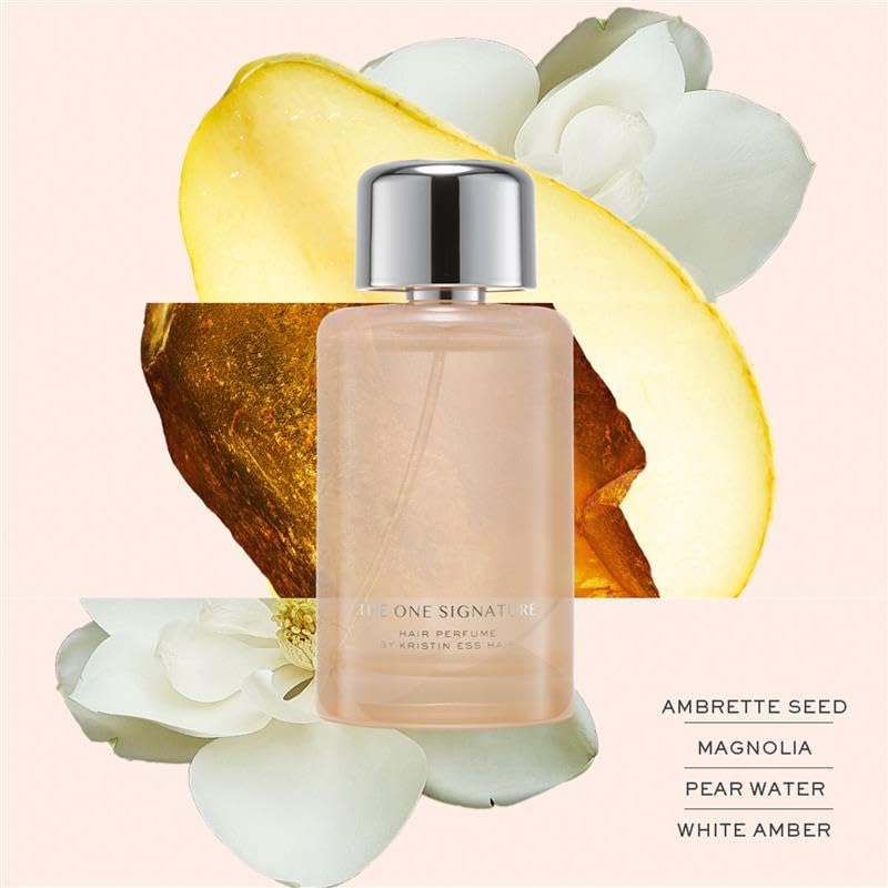 Kristin Ess Hair Perfume - Long Lasting Pear Sandalwood Magnolia Fragrance Spray | 8HR Deodorizing Mist for Body & Hair