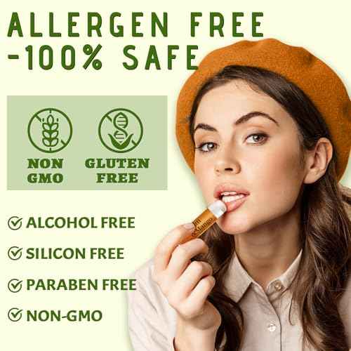 84 Pack of Lip Balm, 12 Flavored Lip Balms Natural Organic Vitamin E Lip Balms Pack for Dry Cracked Lips, Moisturising Lip Balm Bulk Gifts Stocking Stuffers Party Favors(4.2g/0.15oz)