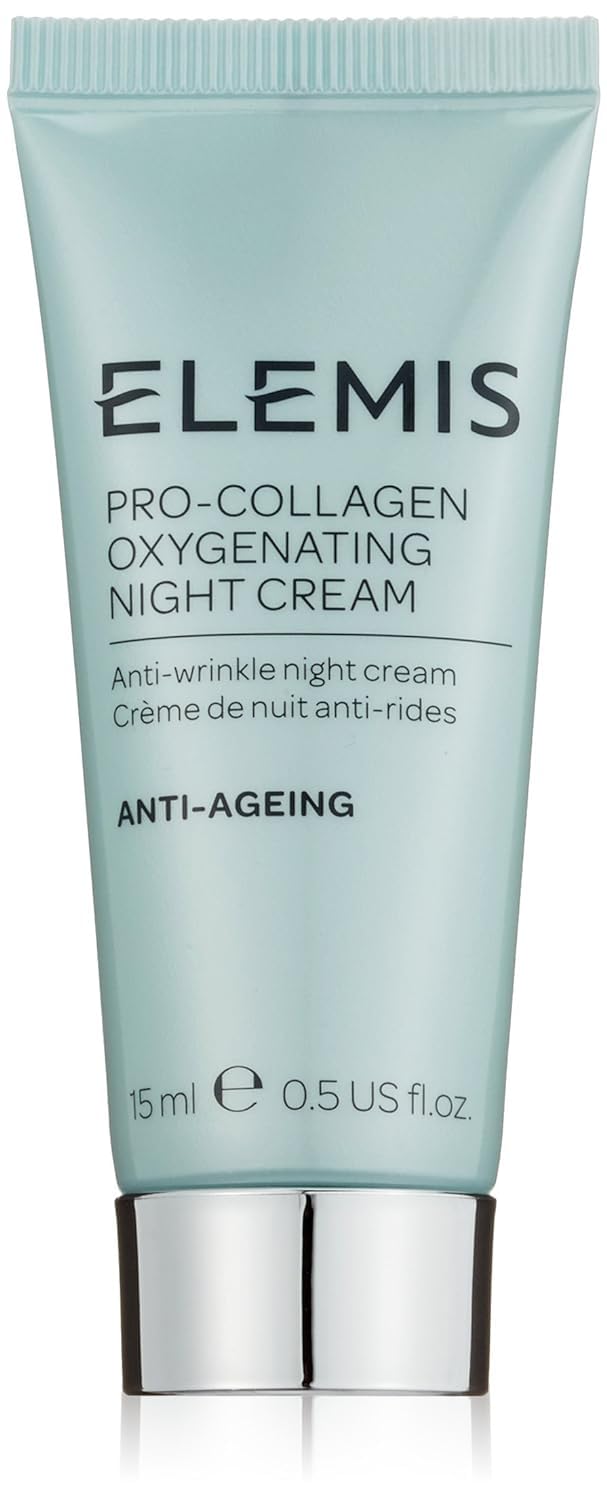 ELEMIS Pro-Collagen Night Cream - Travel Size Overnight Anti-Aging Moisturizer - Hydrating and Firming Formula for Fine Lines and Wrinkles - 15ml