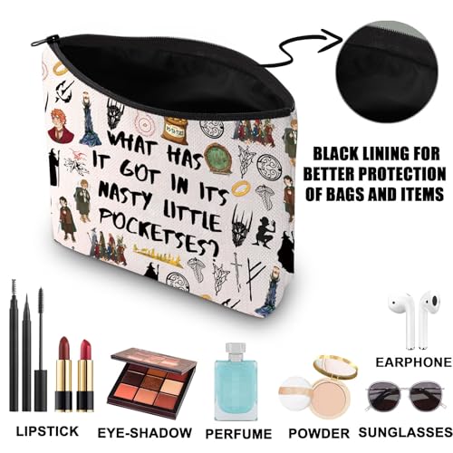 JNIAP Fantasy Movie Makeup Bag Fantasy Movie Gifts What Has It Got In Its Nasty Little Pockets Gifts Fantasy Movie Cosmetic Bag(WHAT HAS mb
