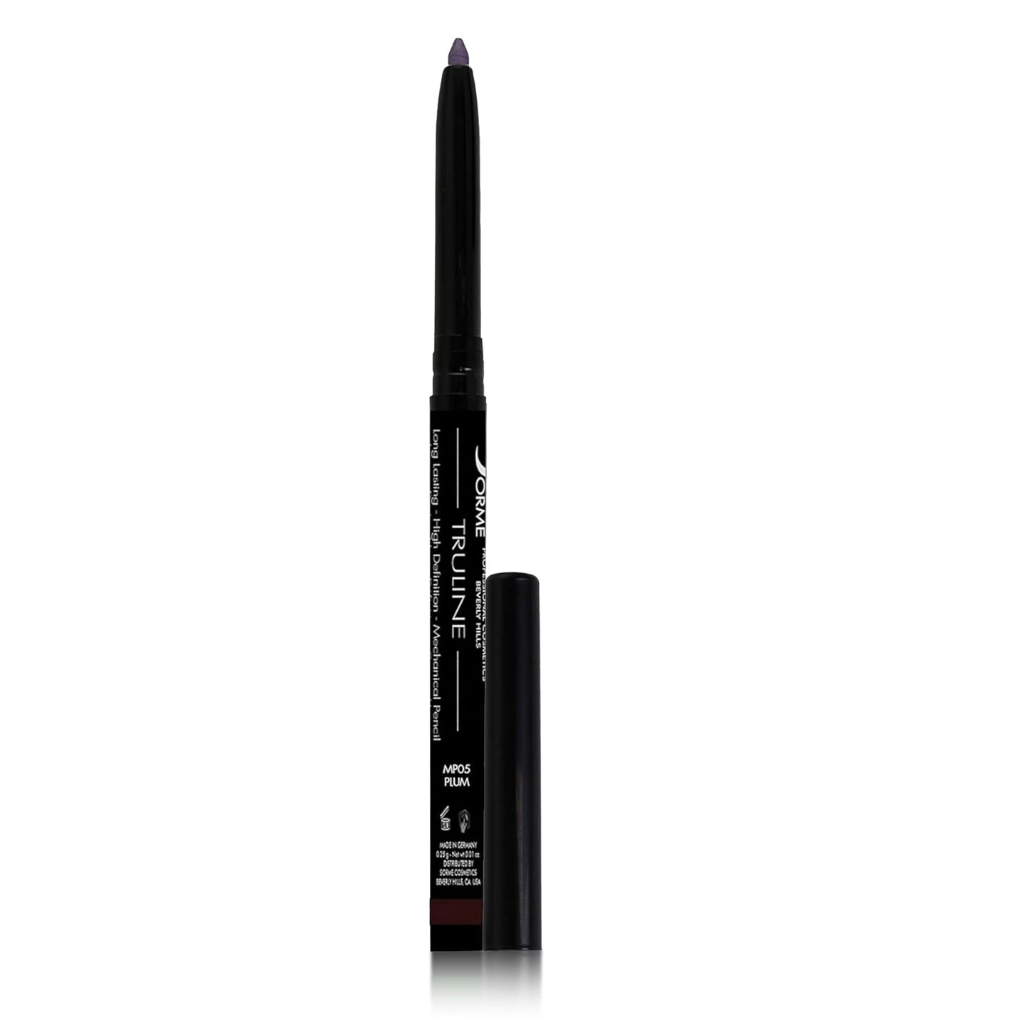 SORMÉ Truline Professional Mechanical Smudge Proof Eyeliner Pencil - Vitamin E Waterproof Gel Formula with Finest Color Pigment & Ultra Creamy - Nourishes Skin for All Day Long - 0.1 Ounce - Plum