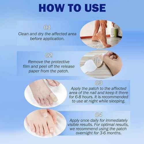 Fungal Nail Patches for Toenails, 21 Count - Nail Repair Patches with 8-Hour Adhesion, for Discolored & Damaged Toenails Care, Overnight Renewal for Men & Women