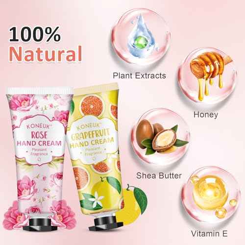 80 Pack Hand Cream Set for Dry Cracked Hands, Bulk Hand Lotion Travel Size for Stocking Stuffers, Mini Hand Cream for Christmas Gifts, Birthday Gifts and Bridal Shower Gifts for Guests