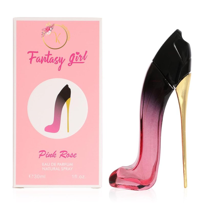 Viaan Krishna Fantasy Girl Mini High Heel 4-Piece Perfume Set for Women – Ice, Pink Rose, Blush, Ambition – 30ml (1 fl.oz.) Each