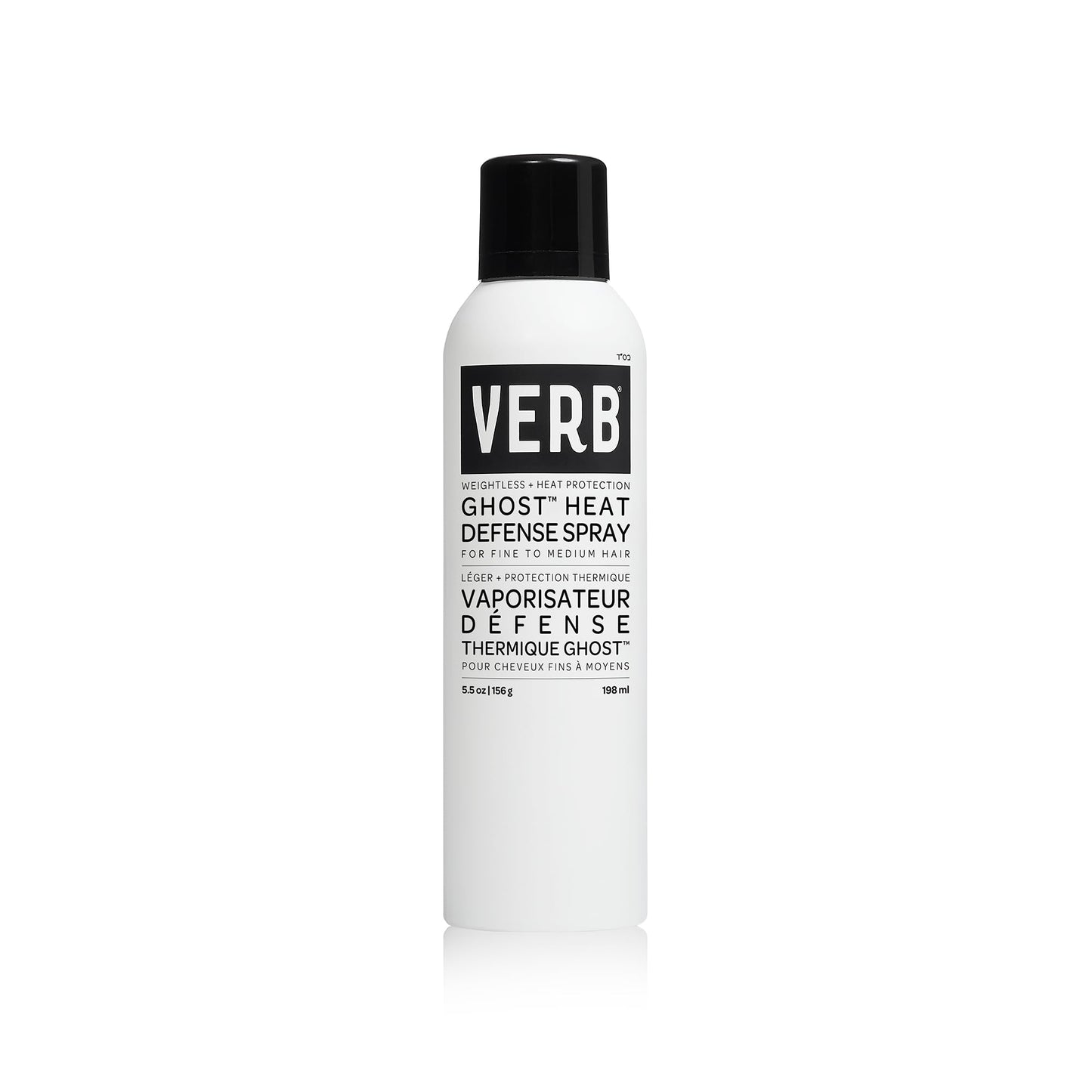 VERB Ghost Heat Defense Spray - Weightless Heat Protection + Shine - for Fine to Medium Hair - Vegan, Free of Harmful Sulfates