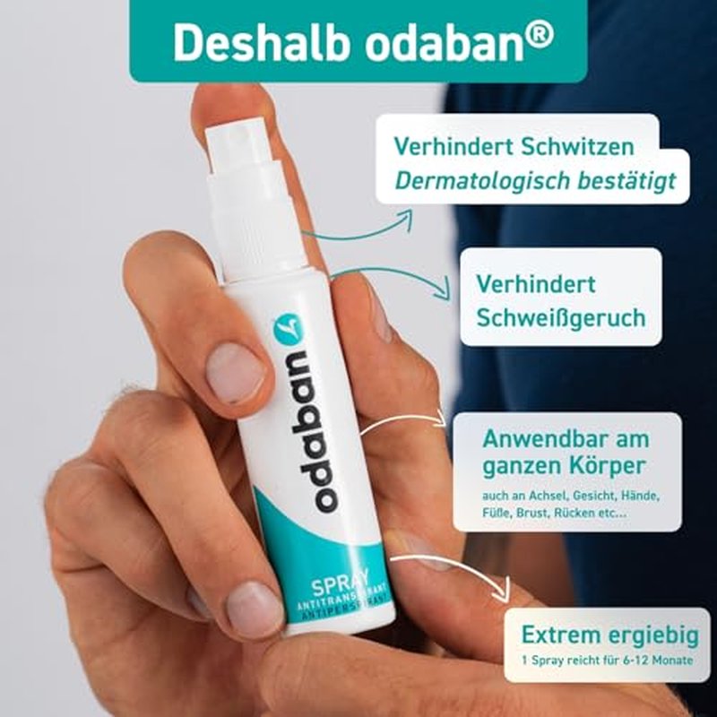 Odaban Antiperspirant Deodorant Spray 2 X 30 ml