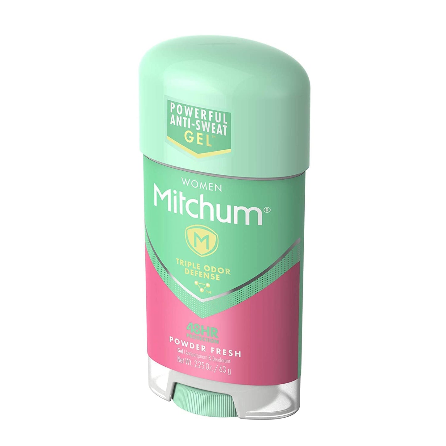 Mitchum Gel Anti-Perspirant Deodorant, Triple Odor Defense for Women, Powder Fresh, 2.25 Oz - 8 Pack