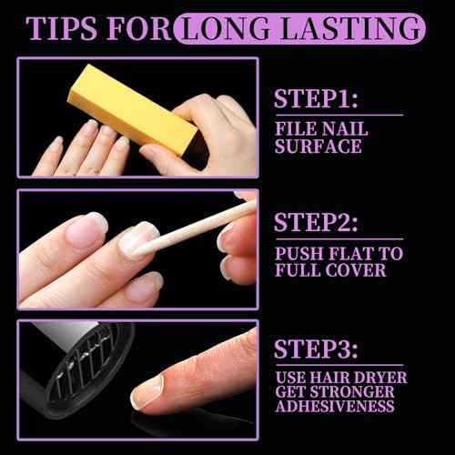 Teenitor 600pcs Press on Nail Adhesive Tabs, 15 Sizes of Nail Stickers for Press on, Press on Nails Stickers Press on Nail Sticky Tabs for Nails, Nail Glue Stickers Nail Glue Tabs, 40 Sheets