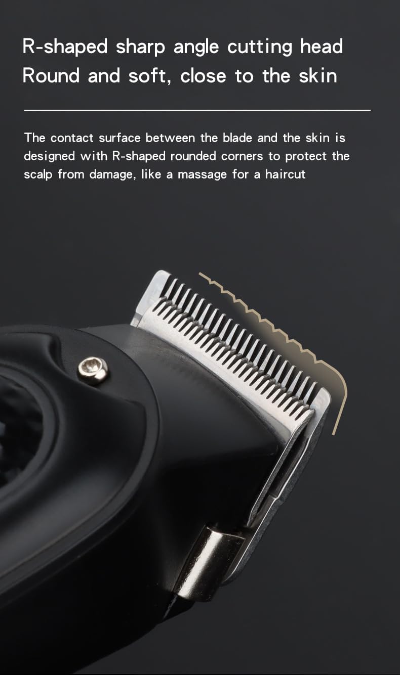 Professional Hair Clipper - LCD Display, 5W Motor, Type-C Charging | Low Noise, Stainless Steel Blade
